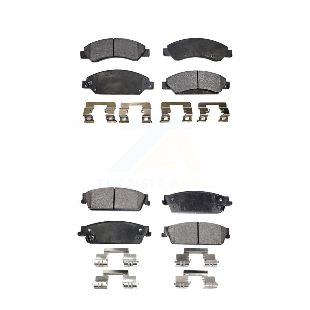 Front Rear Ceramic Brake Pads Kit For Chevrolet Tahoe GMC Suburban 1500 Yukon XL