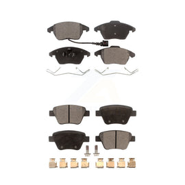 Front Rear Ceramic Brake Pads Kit For Volkswagen Jetta Beetle GTI Eos Golf Audi