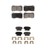 Front Rear Ceramic Brake Pads Kit For 2015 Dodge Charger R T Scat Pack with 6.4L