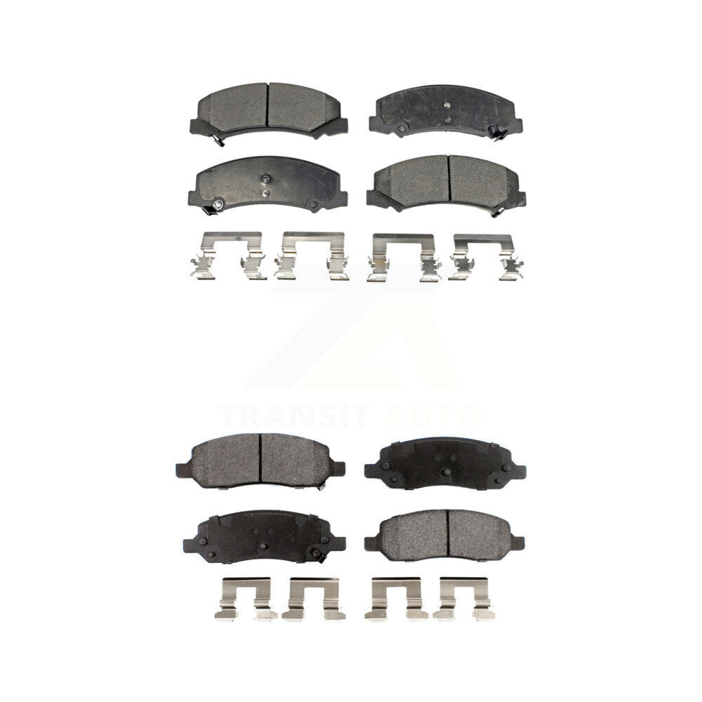 Front Rear Ceramic Brake Pads Kit For 2006-2011 Buick Lucerne Cadillac DTS