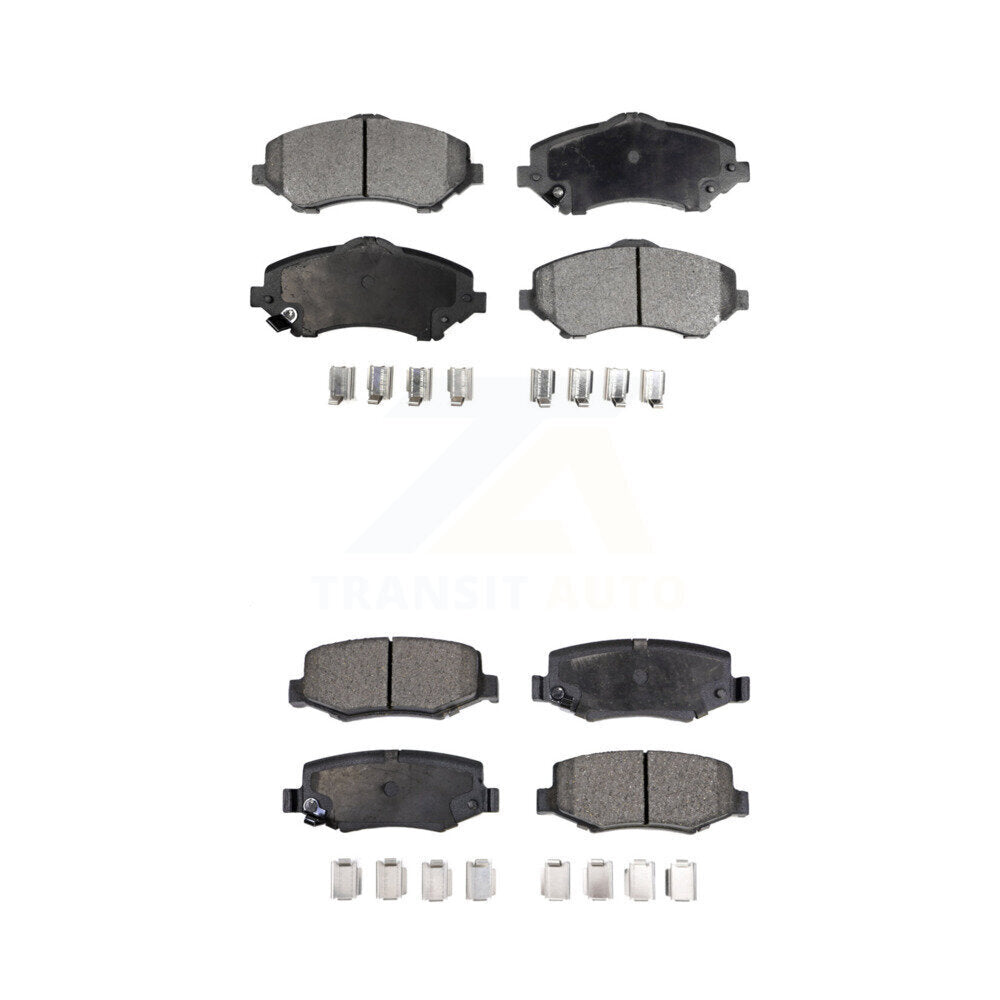 Front Rear Ceramic Brake Pads Kit For Jeep Wrangler Liberty Dodge Nitro JK