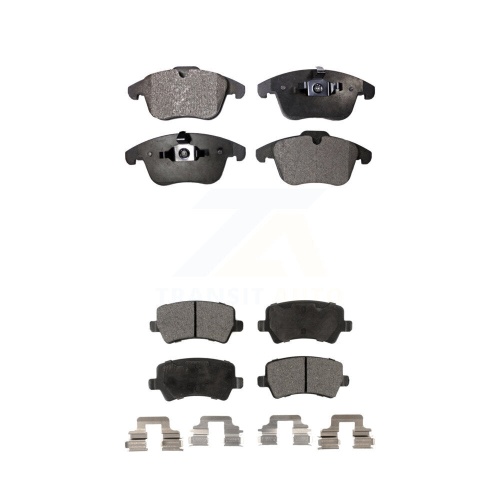 Front Rear Ceramic Brake Pads Kit For Volvo S60 XC70 Land Rover Range Evoque V60