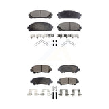 Front Rear Ceramic Brake Pads Kit For Toyota Highlander