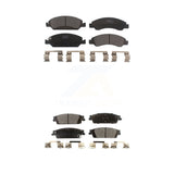 Front Rear Ceramic Brake Pads Kit For Chevrolet Silverado 1500 GMC Sierra Tahoe