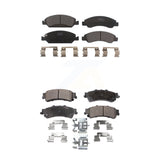 Front Rear Ceramic Brake Pad Kit For Chevrolet Silverado 1500 GMC Sierra Classic