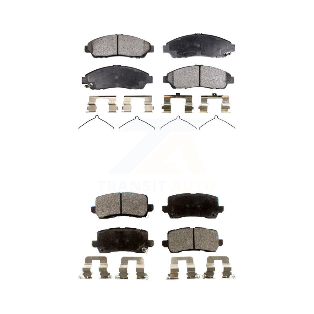 Front Rear Ceramic Brake Pads Kit For 2014-2020 Acura RLX Sport Hybrid SH-AWD