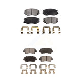 Front Rear Ceramic Brake Pad Kit For Chevrolet Malibu Buick Impala LaCrosse Saab