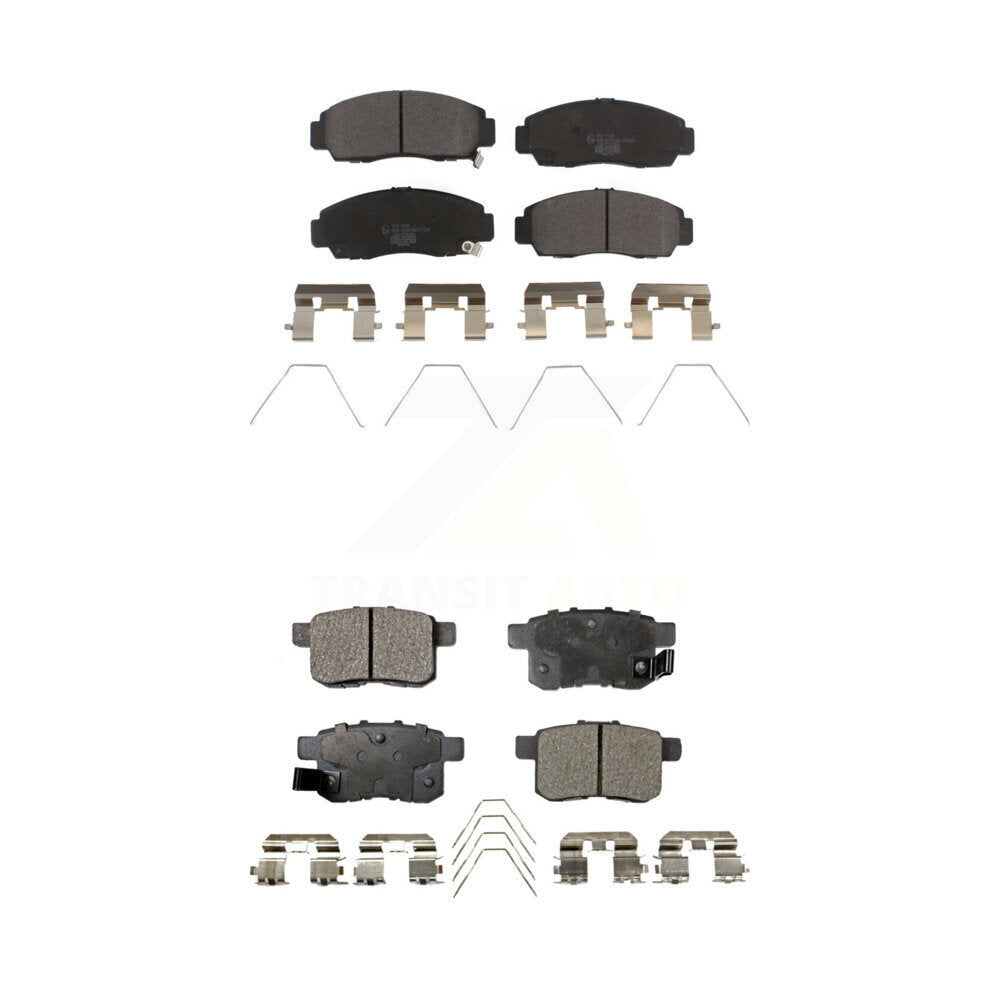 Front Rear Ceramic Brake Pads Kit For Honda Accord Acura TSX