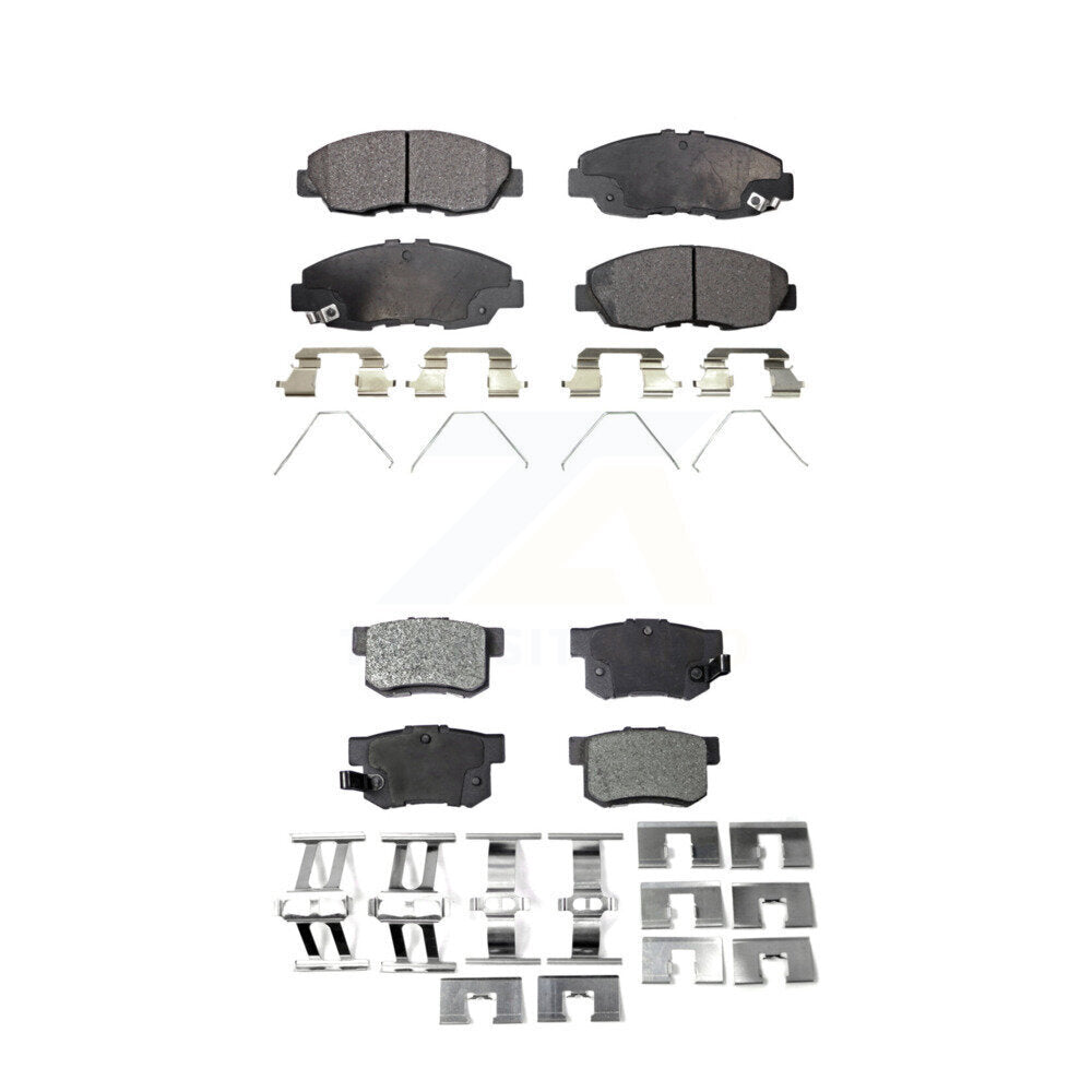 Front Rear Ceramic Brake Pads Kit For Honda Civic