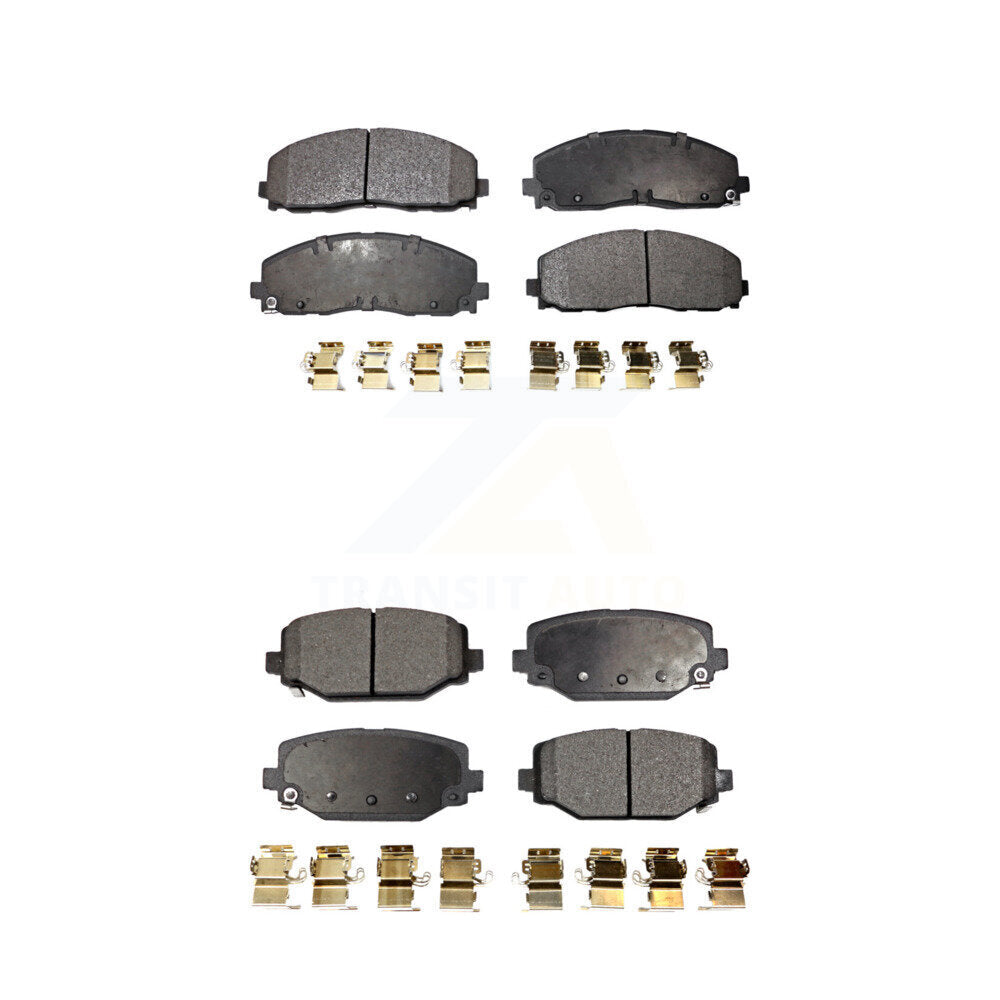 Front Rear Ceramic Brake Pad Kit For Dodge Grand Caravan Journey Chrysler Town &