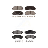 Front Rear Ceramic Brake Pads Kit For Ford F-250 Super Duty F-350