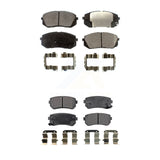 Front Rear Ceramic Brake Pad Kit For 15 Hyundai Sonata With Manual Parking