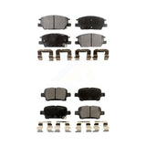 Front Rear Ceramic Brake Pads Kit For Chevrolet Equinox Malibu GMC Terrain Buick