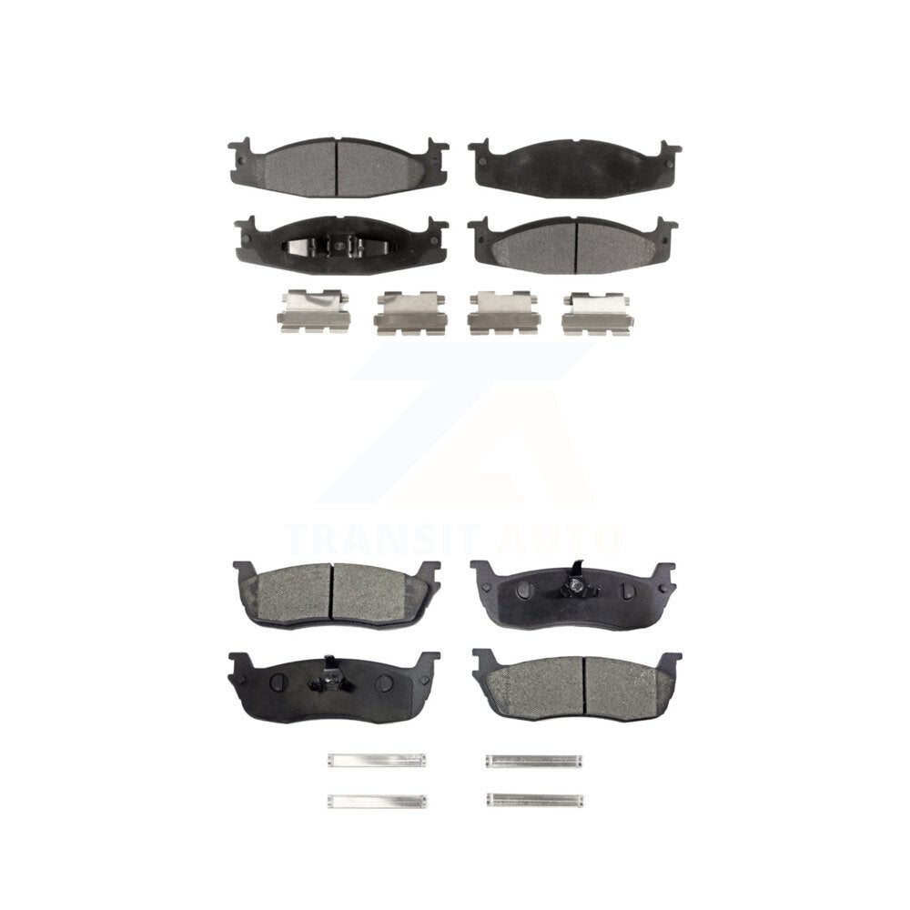 Front Rear Ceramic Brake Pads Kit For 1996 Ford F-150