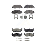 Front Rear Ceramic Brake Pads Kit For Ford F-150 Heritage Lincoln Blackwood