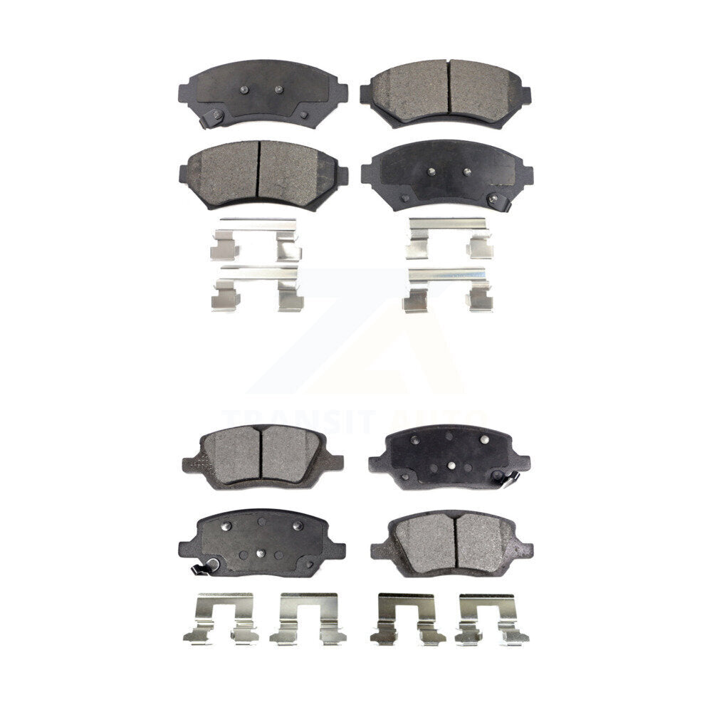 Front Rear Ceramic Brake Pads Kit For 2005 Pontiac Montana FWD