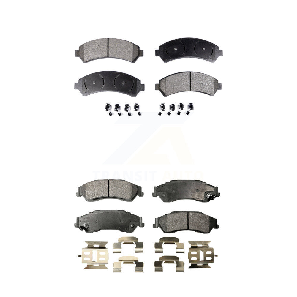 Front Rear Ceramic Brake Pad Kit For Chevrolet S10 Blazer GMC Sonoma Jimmy Isuzu