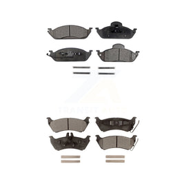 Front Rear Ceramic Brake Pads Kit For Mercedes-Benz ML320 ML350 ML430