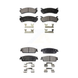 Front Rear Ceramic Brake Pads Kit For Chevrolet Silverado 1500 Disc rear brakes