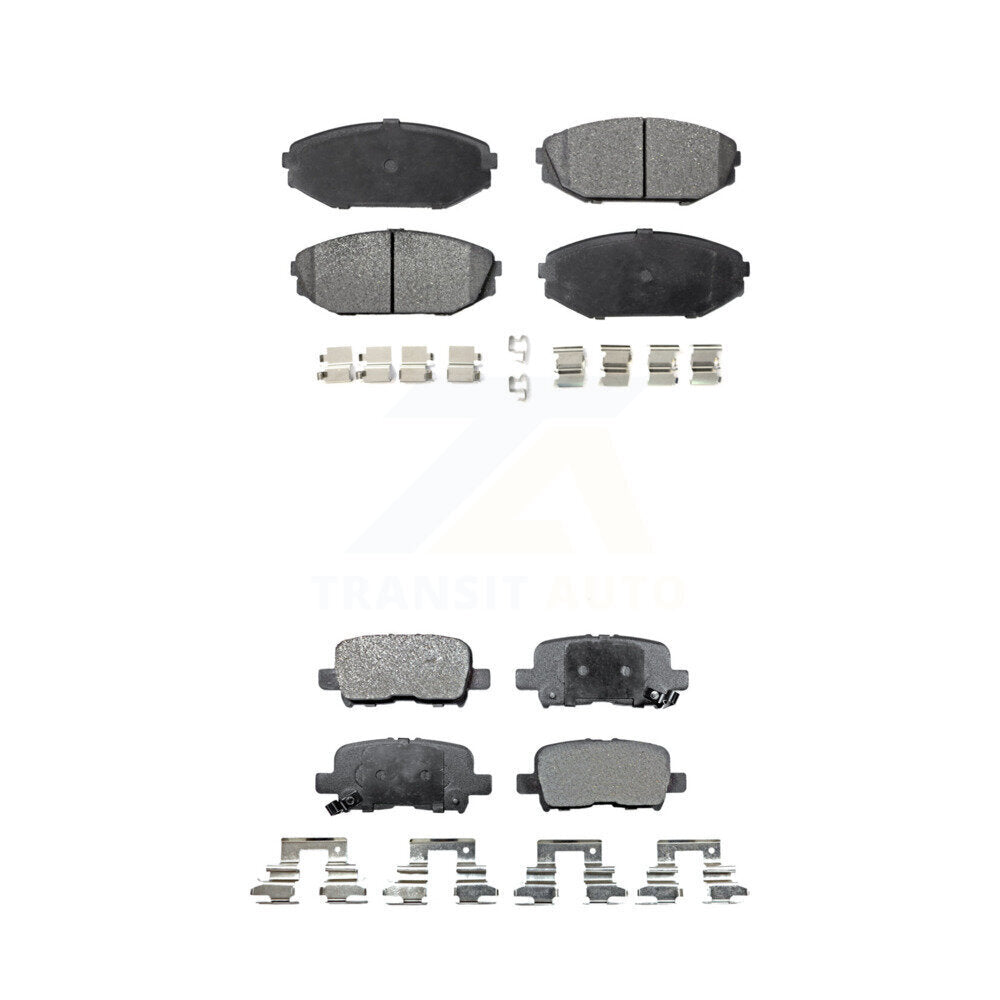 Front Rear Ceramic Brake Pads Kit For Honda Odyssey Acura MDX