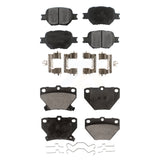 Front Rear Ceramic Brake Pads Kit For Toyota Celica