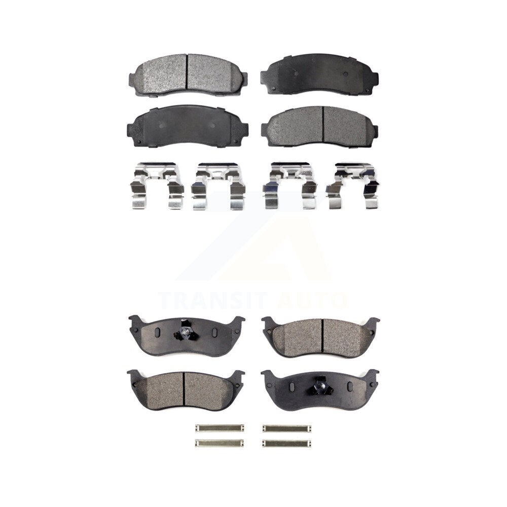 Front Rear Ceramic Brake Pads Kit For Ford Explorer Mercury Mountaineer