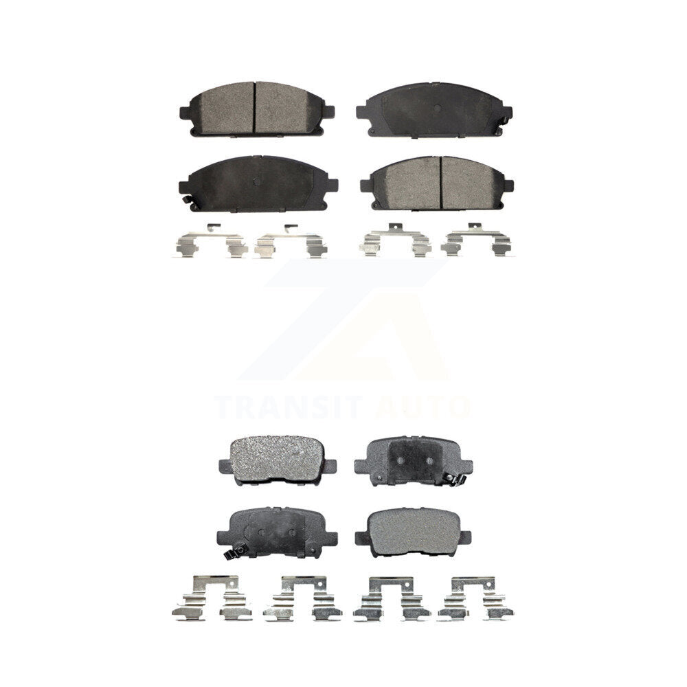 Front Rear Ceramic Brake Pads Kit For 2003-2006 Acura MDX