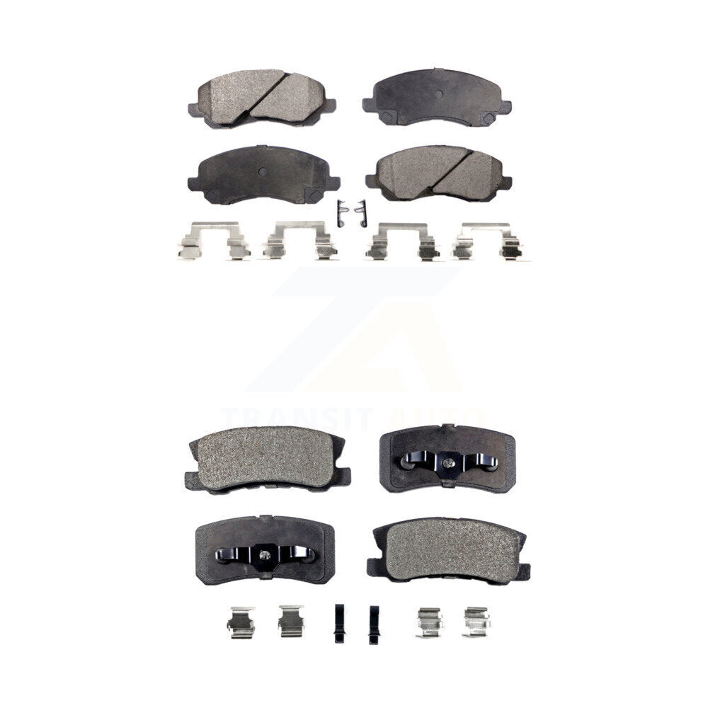 Front Rear Ceramic Brake Pad Kit For Jeep Patriot Compass Chrysler Dodge Avenger