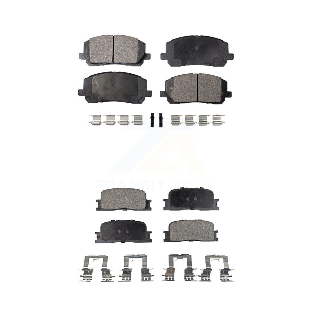 Front Rear Ceramic Brake Pads Kit For 2001-2003 Toyota Highlander