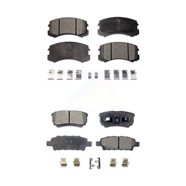 Front Rear Ceramic Brake Pads Kit For 2007 Mitsubishi Lancer