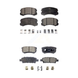 Front Rear Ceramic Brake Pads Kit For 2007 Mitsubishi Lancer