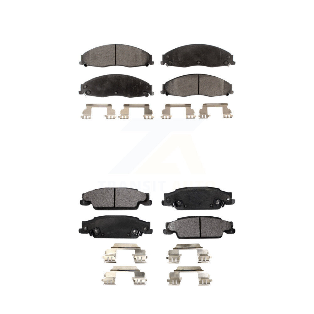 Front Rear Ceramic Brake Pads Kit For Cadillac Pontiac Grand Prix CTS STS