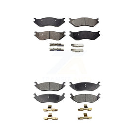 Front Rear Ceramic Brake Pads Kit For Dodge Durango Ram 1500 Van