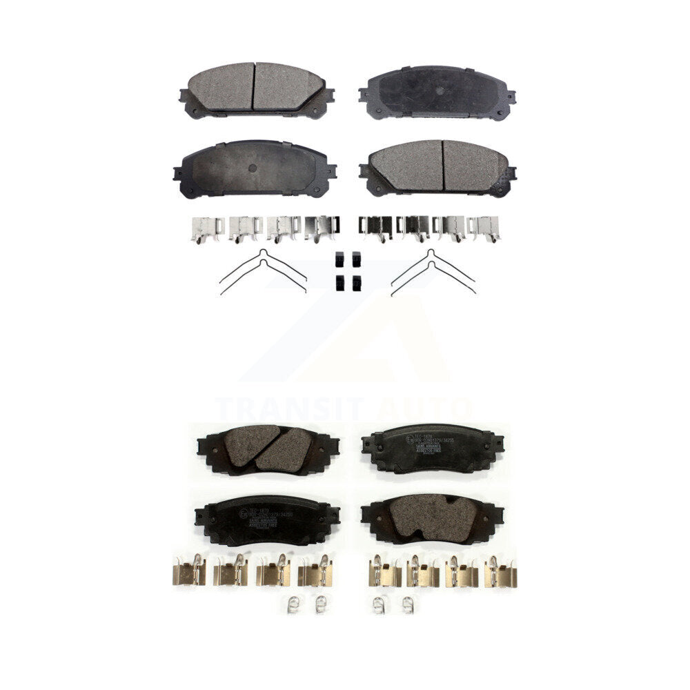 Front Rear Ceramic Brake Pads Kit For Lexus RX350 RX450h RX350L RX450hL