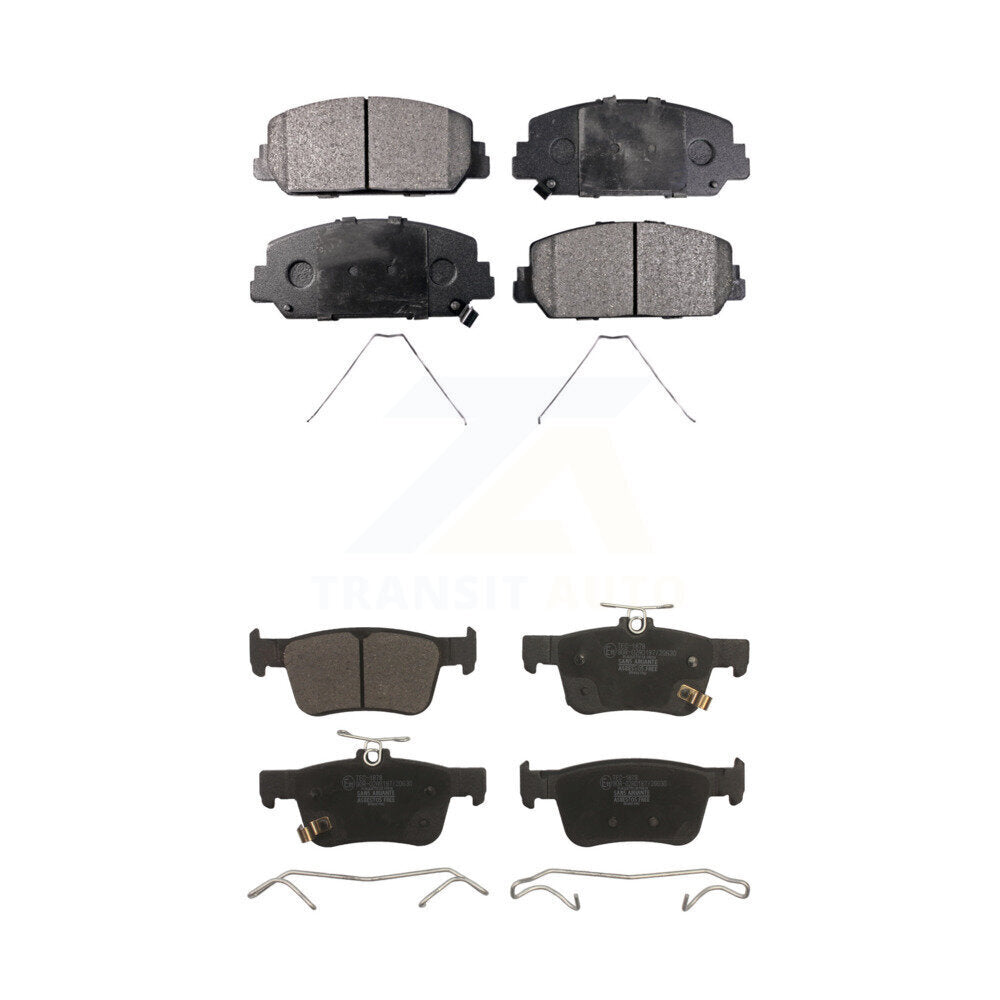 Front Rear Ceramic Brake Pads Kit For Honda Civic