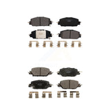 Front Rear Ceramic Brake Pads Kit For Honda CR-V