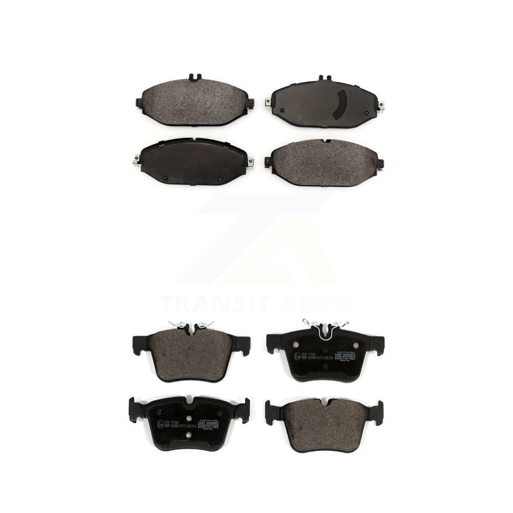 Front Rear Ceramic Brake Pads Kit For Mercedes-Benz C300 Without Sport Package