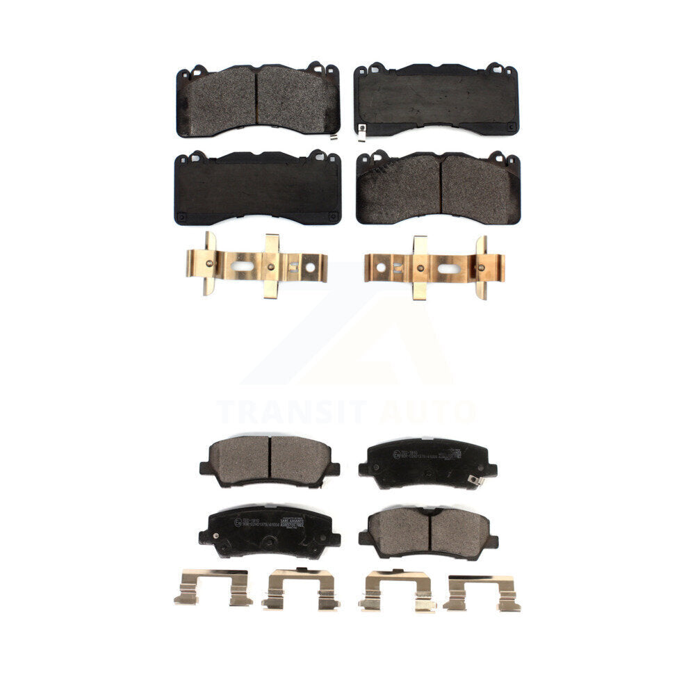 Front Rear Ceramic Brake Pads Kit For Ford Mustang