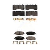 Front Rear Ceramic Brake Pads Kit For Ford Mustang