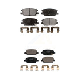 Front Rear Ceramic Brake Pads Kit For Chevrolet Malibu With Manual Parking