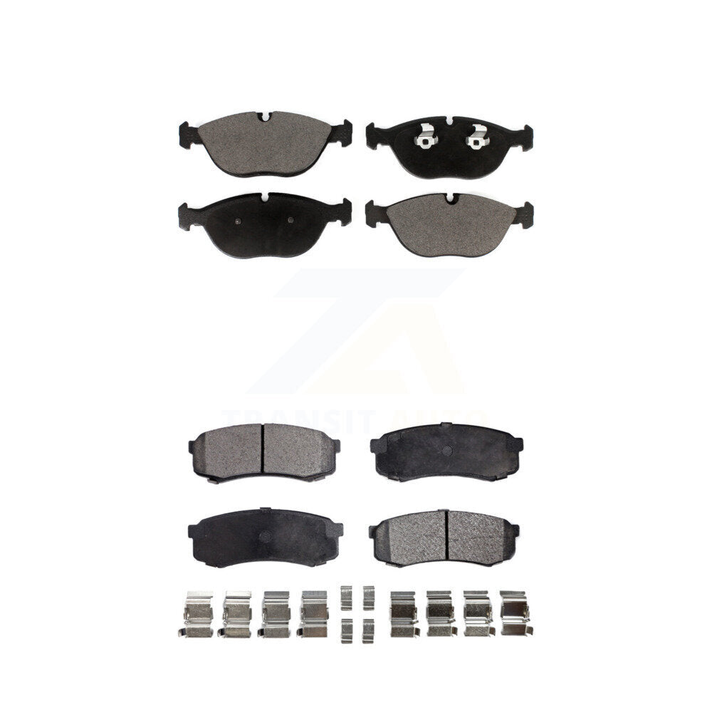 Front Rear Ceramic Brake Pads Kit For 2000 Mercedes-Benz C43 AMG