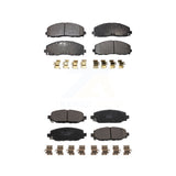 Front Rear Ceramic Brake Pads Kit For Jeep Wrangler