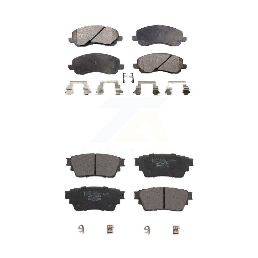 Front Rear Ceramic Brake Pads Kit For Mitsubishi Outlander