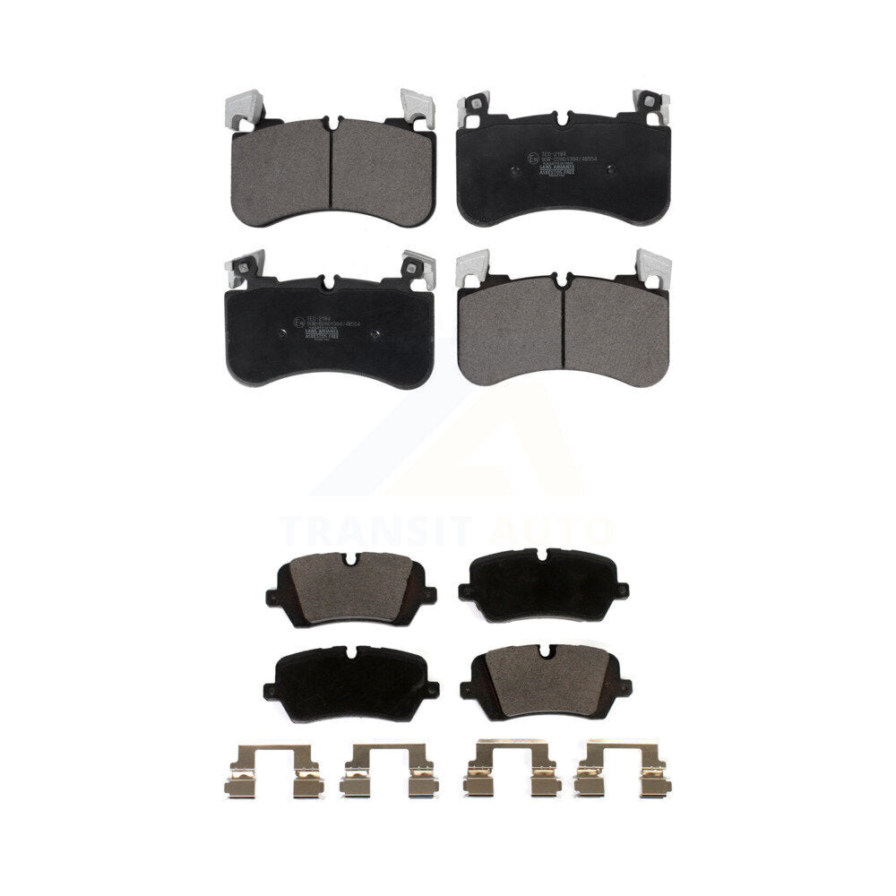 Front Rear Ceramic Brake Pads Kit For 18 Land Rover Range 3.0L with Supercharged