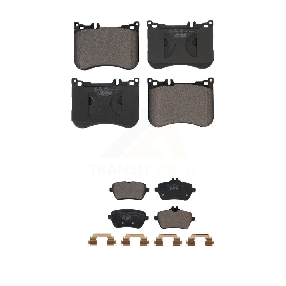 Front Rear Ceramic Brake Pads Kit For Mercedes-Benz S550 S560 S450 SL400 S550e