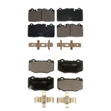 Front Rear Ceramic Brake Pads Kit For 2019 Chevrolet Corvette Stingray