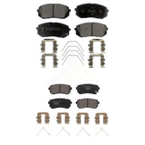 Front Rear Ceramic Brake Pads Kit For Hyundai Kona Kia Seltos