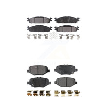 Charger l&#39;image dans la galerie, Front Rear Ceramic Brake Pads Kit For Ford Explorer Base With Heavy Duty Brakes