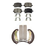 Front Rear Ceramic Brake Pads And Drum Shoes Kit For Chevrolet Malibu