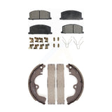 Front Rear Ceramic Brake Pads And Drum Shoes Kit For Toyota Tercel Paseo